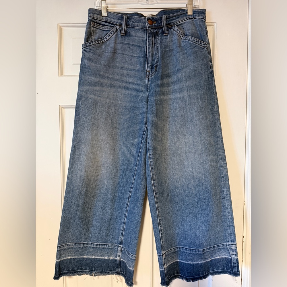 Madewell Relaxed Blue Jeans with Frayed Hem